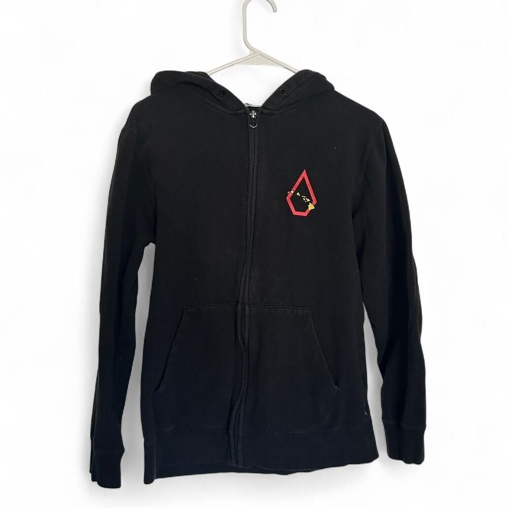 Volcom Women's Black and Red Hoodie